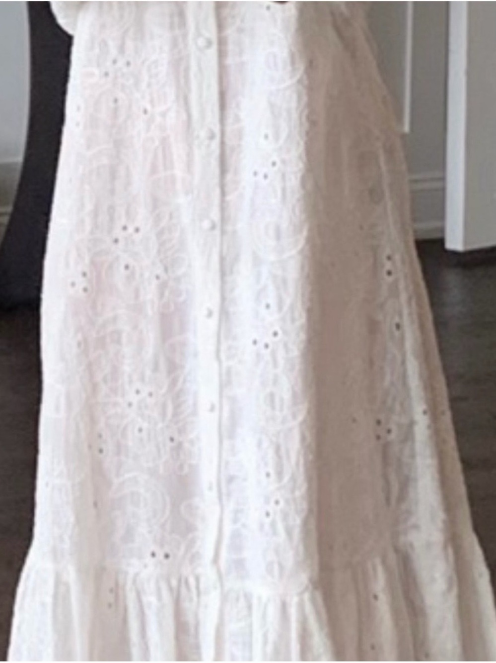 Zara White Eyelet Dress - Picture 5 of 11